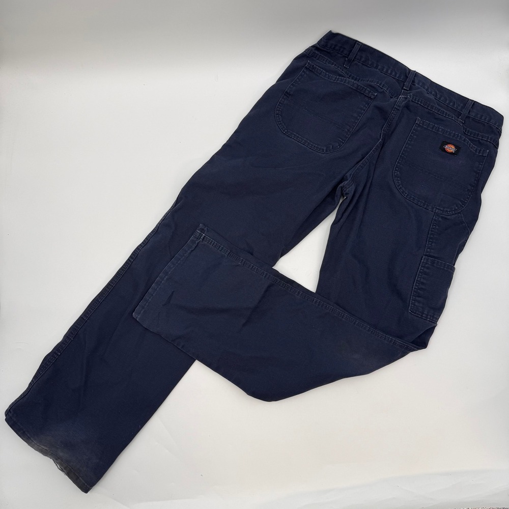 Dickies Mens Size 36x34 Carpenter Pants Navy Blue Utility Workwear Y2K